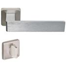 Fechadura Tess 1300-40mm escovada Imab Roseta Quadrada