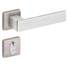 Fechadura Tess Externa 1300-40mm escovada Imab Roseta Quadrada Fechadura Tess Externa 1300-40mm escovada Imab Roseta Quadrada