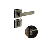 Fechadura Topazio 40mm Com Cilindro 55mm E Maçaneta Quadrada Antique
