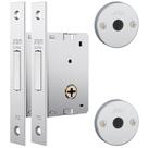 Fechadura Trava Auxiliar Stam 1001 Par Tetra Inox Cromado 30mm
