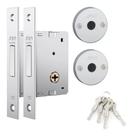 Fechadura Trava Auxiliar Stam 1001 Par Tetra Inox Fechadura Trava Auxiliar Stam 1001 Par Tetra Inox