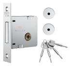 Fechadura Trava Auxiliar Stam 1004 Simples Inox Tetra Fechadura Trava Auxiliar Stam 1004 Simples Inox Tetra