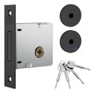 Fechadura Trava Auxiliar Stam 1004 Simples Tetra Preto Fosco