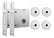 Fechadura Trava Auxiliar Stam 1004 Tetra Chave Par Inox