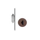 Fechadura trava porta correr banheiro wc pado corten marrom expansiva redonda rr2 ct