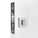 Fechadura Trava Rolete 3780 Externa R202 Cromo Acetinado Quadrada 45mm Blister Papaiz