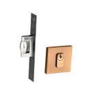 Fechadura trava rolete porta pivotante pado red gold escovada externa rq2 quadrada rge Fechadura trava rolete porta pivotante pado red gold escovada externa rq2 quadrada rge