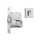 Fechadura Trinco Rolete 1005 Roseta Quadrada Inox Auxiliar Stam Fechadura Trinco Rolete 1005 Roseta Quadrada Inox Auxiliar Stam