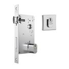 Fechadura Trinco Rolete 1601 Roseta Quadrada Cromado - Stam