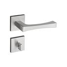Fechadura Vivaldi Cromado Acetinado Roseta Quadrada 40mm Pado