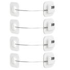 Fechaduras de armário FKTUV Combination Child Safety 4 peças brancas