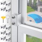 Fechaduras de janela deslizantes CRODOER para janelas horizontais (10 conjuntos)