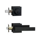 Fechaduras de porta NCSEN Front com alças pretas Deadbolt, preto fosco Fechaduras de porta NCSEN Front com alças pretas Deadbolt, preto fosco