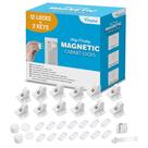 Fechaduras Magnéticas para Gabinete Vmaisi - Kit com 12 Fechaduras e 2 Chaves