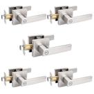 Fechaduras Privacy Door Locks Probrico Nickel Finish, pacote com 5 unidades, cama e banheira