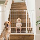 Fechamento automático Baby Gate Mutak montado sob pressão 74-109 cm