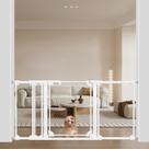 Fechamento automático de acrílico transparente Baby Gate WAOWAO 147-168 cm