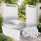 Fechamento De Portão Branco Divisor 10x25 Mts Com 25 grampos Fechamento De Portão Branco Divisor 10x25 Mts Com 25 grampos