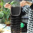 Fecho BEEOS Deep Wave 5x5 HD de renda 100% cabelo humano 18"