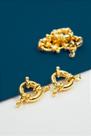 Fecho Boia 13mm em Ouro com Verniz Nano - 01 Unidade