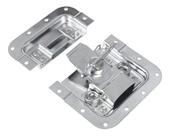 Fecho Borboleta Para Case C/ Porta Cadeado Cromado Grande Nf