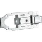 Fecho Chato com Porta-cadeado 4" - 101,6 mm, Zincado, Encartelado, Vonder OstenVonder
