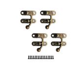 Fecho com Trinco QCAA em Zinco Fundido Vintage 39x46 mm, Kit com 4 Fecho com Trinco QCAA em Zinco Fundido Vintage 39x46 mm, Kit com 4