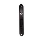 Fecho Concha Preto 158mm com Chave e Trava Automática Alumiconte FEC1036C