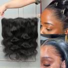 Fecho de cabelo humano EinBeauty 45cm preto natural