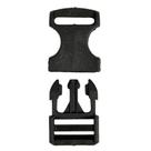 Fecho De Engate Rápido Preto Para Fitas 25mm 30 Unidades