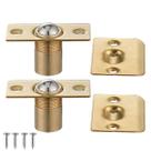Fecho de esfera para armário JQK em aço inoxidável dourado, 2 unidades Fecho de esfera para armário JQK em aço inoxidável dourado, 2 unidades
