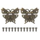 Fecho de metal para caixa de madeira PATIKIL 5,2 x 6 cm bronze 2 peças