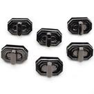 Fecho de Metal Retangular 2,8x1,8cm - 6 Unidades