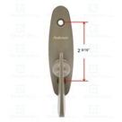 Fecho de polegar para porta de correr Andersen Tribeca, cor Stone Fecho de polegar para porta de correr Andersen Tribeca, cor Stone
