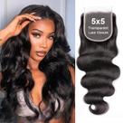 Fecho de renda Hotlulana Body Wave 5x5 100% cabelo humano 20cm