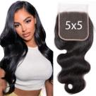 Fecho de renda OLFORY 5X5 HD Lace 30cm de cabelo virgem brasileiro