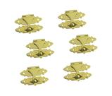 Fecho Decorativo Mini QCAA em Latão Maciço 1,9 cm - Kit com 6