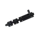 Fecho ferrolho jumbo porta portao c/furo p/cadeado aluminio preto 20cm/200mm gm
