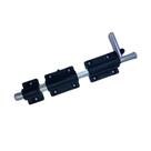 Fecho ferrolho porta portao buzio c/furo p/cadeado aluminio brilhante 20cm/200mm