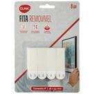 Fecho Fita Removivel Fixa Quadro Suporta Até 1,5 Com 8 Fitas
