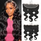 Fecho frontal de renda Lizourey Body Wave 18 cm HD transparente Fecho frontal de renda Lizourey Body Wave 18 cm HD transparente