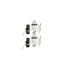 Fecho japones caracol trinco 751 d/e brilhante janela porta linha 16 / 25 par