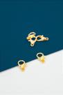 Fecho Lagosta 12mm Ouro 18K - 100 Peças