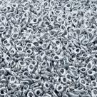 Fecho Lagosta para Bijuterias 12mm - Prata - 100 peças Fecho Lagosta para Bijuterias 12mm - Prata - 100 peças