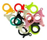 Fecho Lagosta Plástico Coloridos Para Artesanato 3,5cm 10pçs