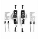 Fecho lateral caracol trinco 2051 d/e janela vitro linha 16 20 par al brilhante Fecho lateral caracol trinco 2051 d/e janela vitro linha 16 20 par al brilhante