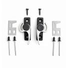 Fecho lateral caracol trinco 2051 d/e janela vitro linha 16 20 par al fosco