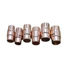 Fecho Magnético De Couro Para Pulseira E Colar, Conector Com Mecanismo De Bloqueio, 5 Peças,