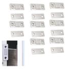 Fecho Magnetico Ima Inox Trava Fecha Porta Janela Armario Gaveta 8 Peças Resistente Ultrafino Proteçao Segurança Multiuso