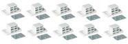Fecho magnético MPJ extra forte branco níquel, kit com 10 unidades Fecho magnético MPJ extra forte branco níquel, kit com 10 unidades